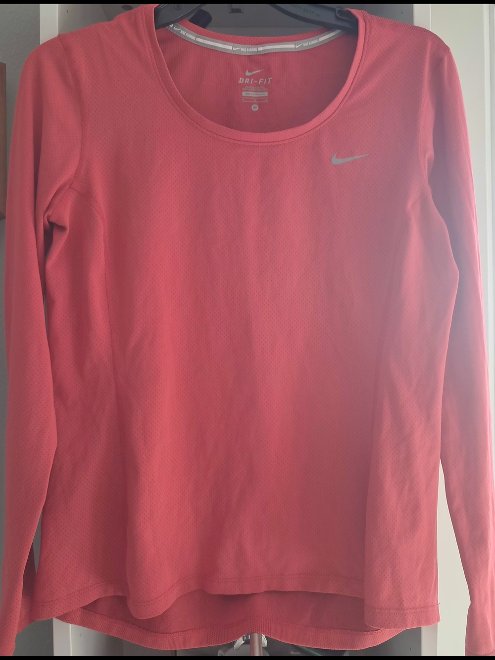 Nike Dri-FIT Long-Sleeve Performance Top - Coral Pink